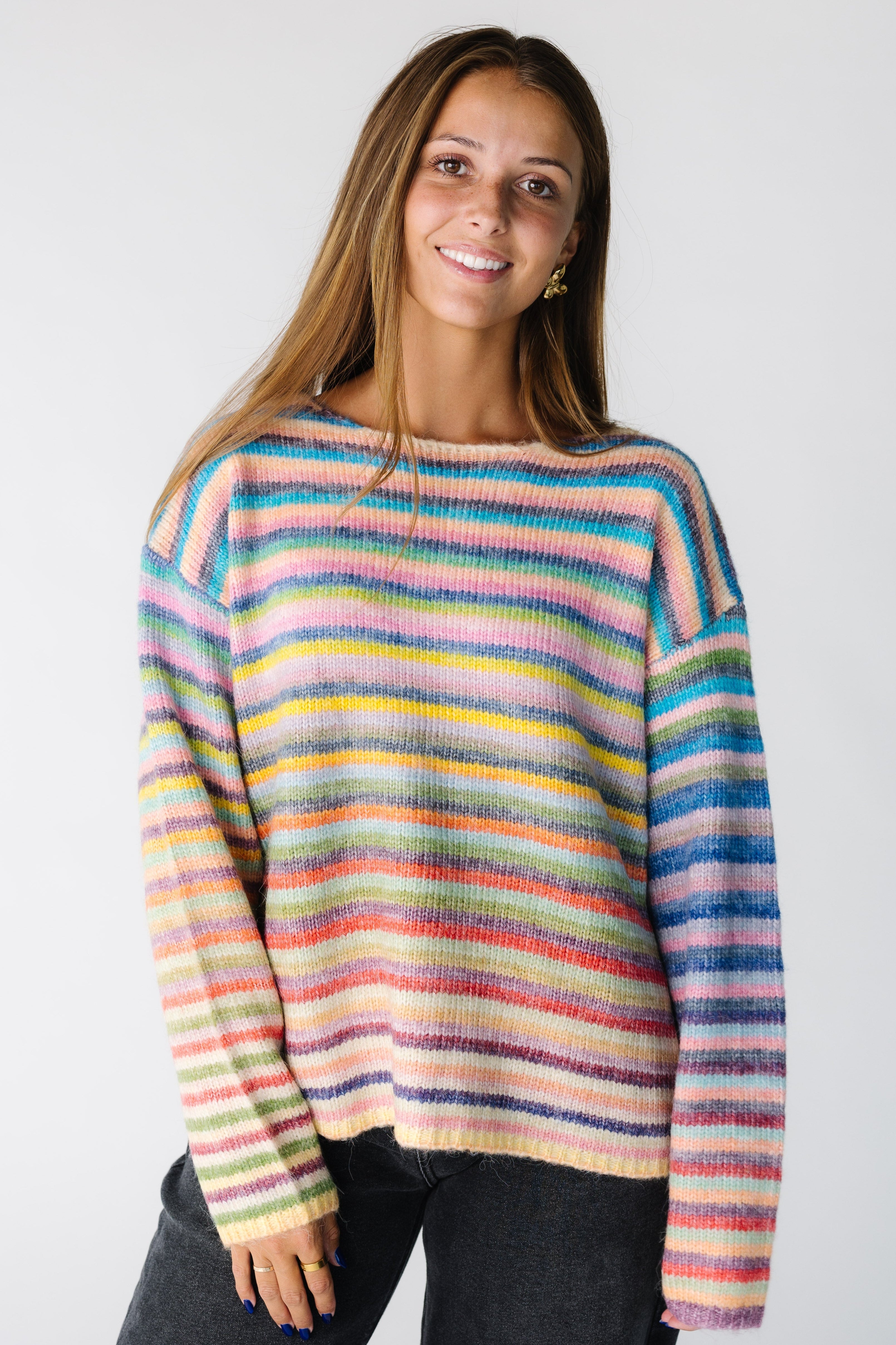 Dream On Striped Pullover Sweater  (Each piece may vary by color)
