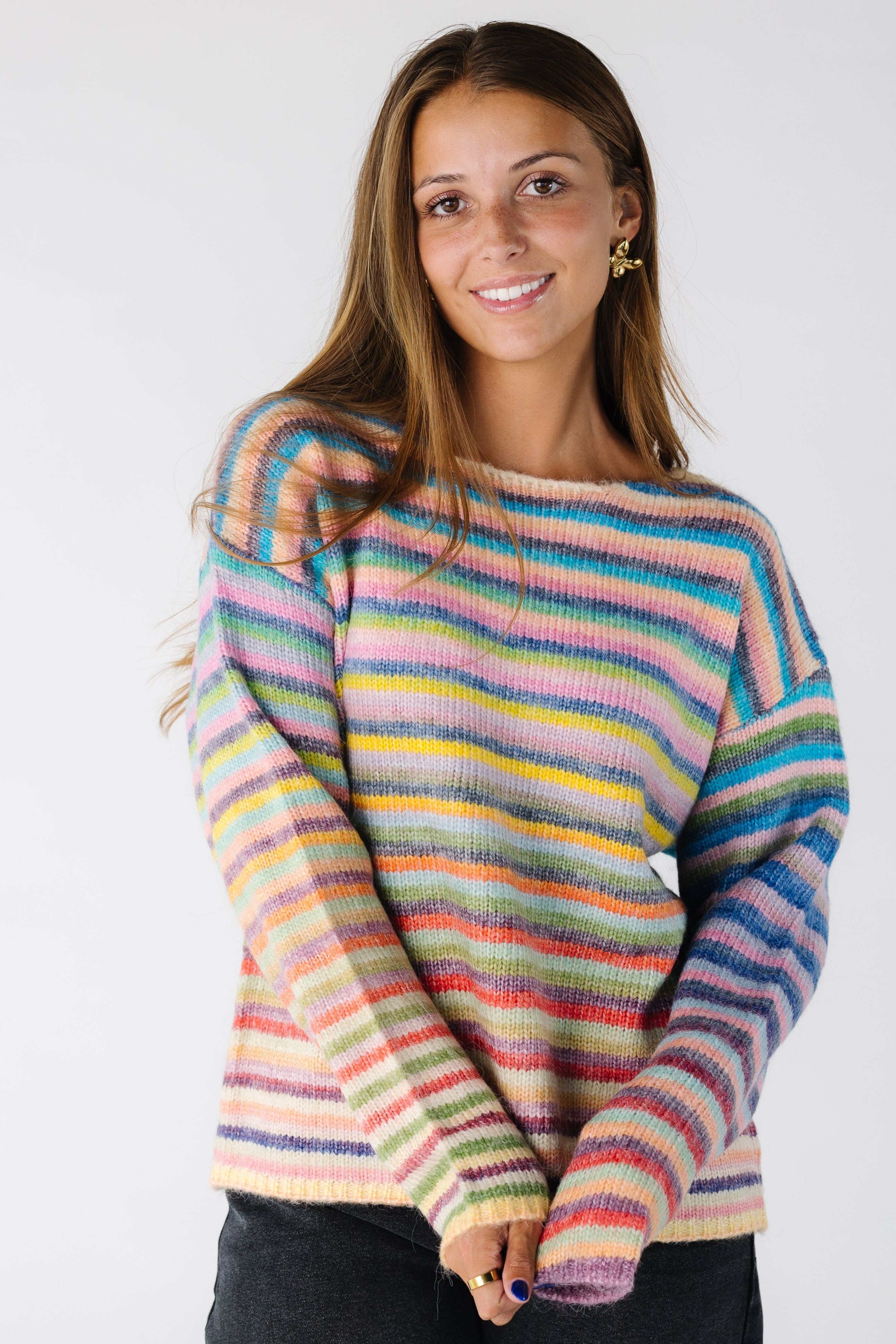 Dream On Striped Pullover Sweater  (Each piece may vary by color)