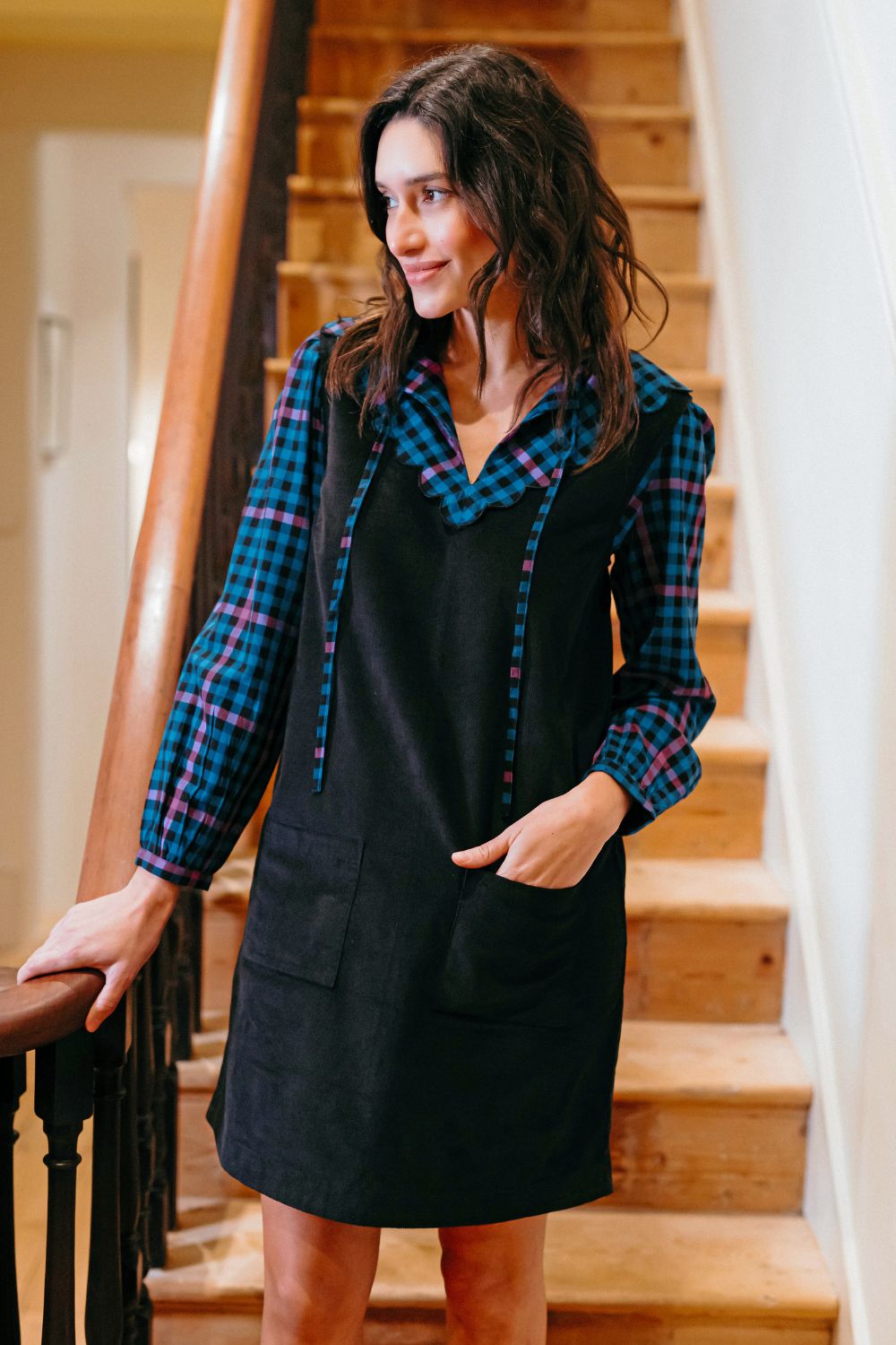 Kacy Tunic Dress - Black Cord